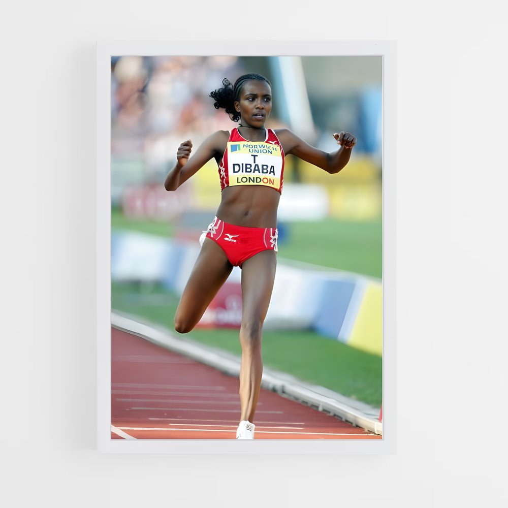 Poster Tirunesh dibaba – affiche Athlétisme (vue 3)